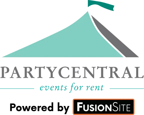 event solutions party central logo powered by fusionsite
