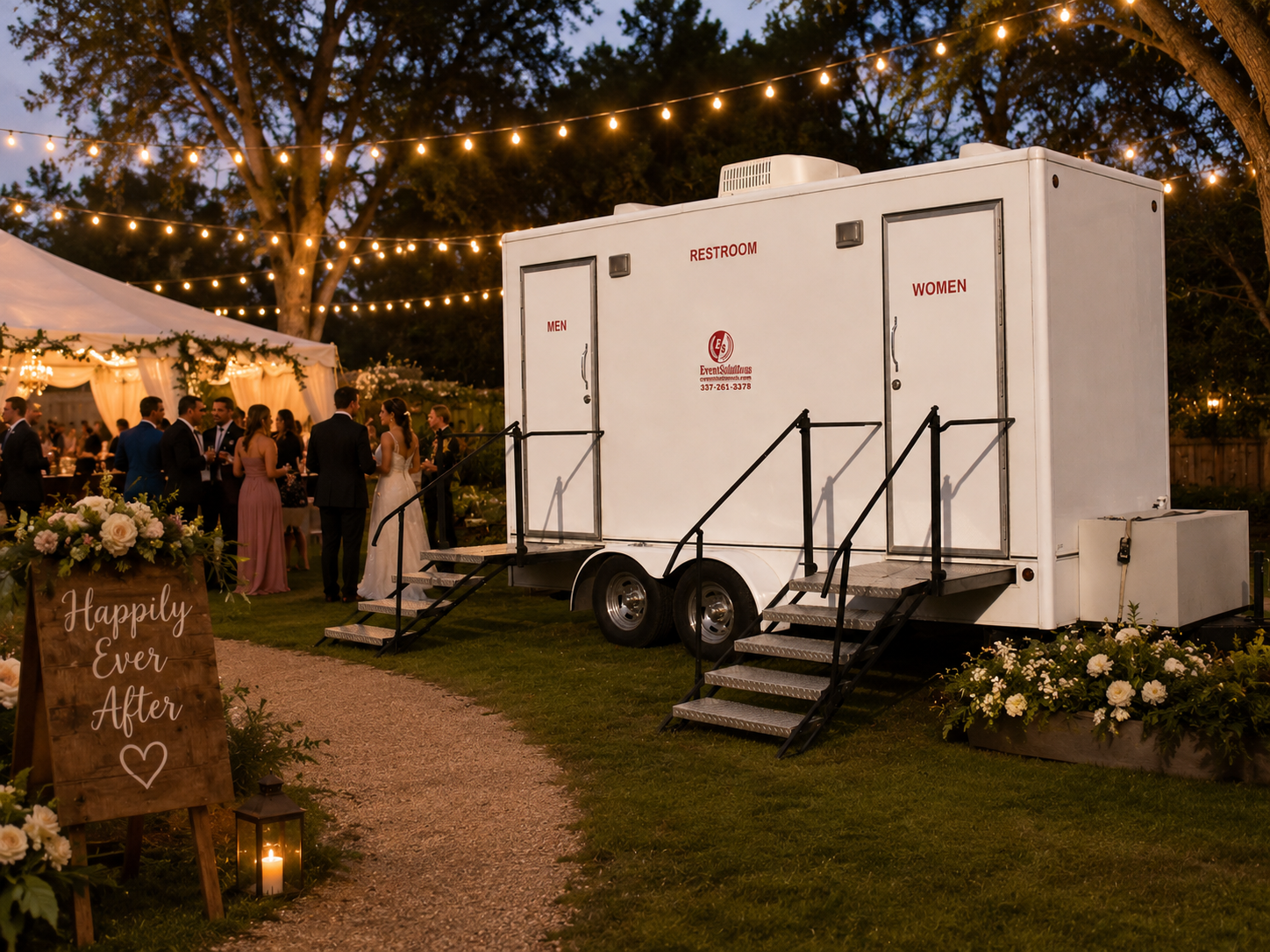 luxury restroom trailer rental
